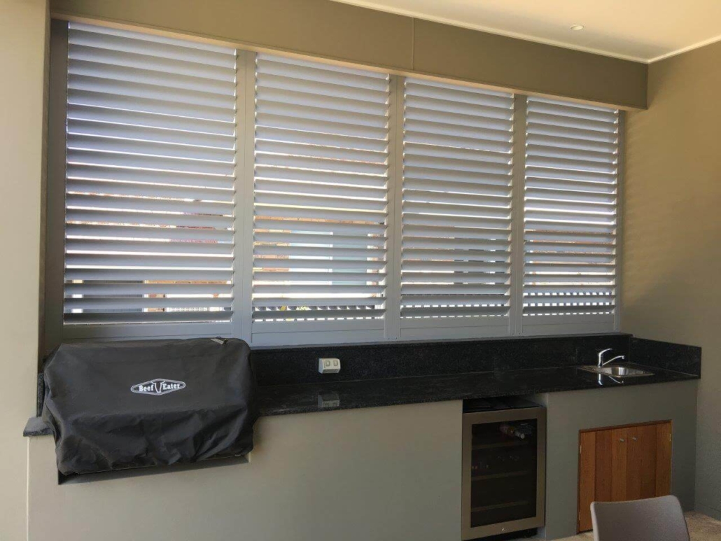 Alfresco entertaining stone bench